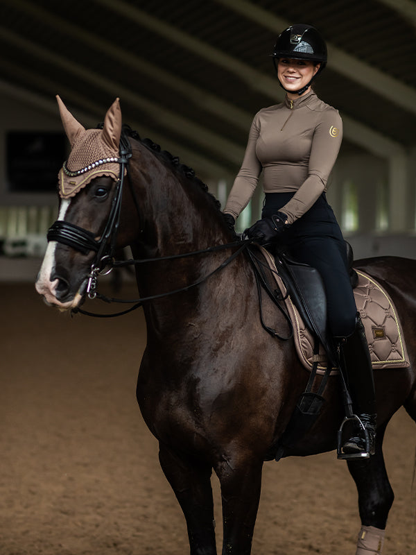 Ear Bonnet Equestrian Stockholm Ear Bonnet Champagne detalle 6