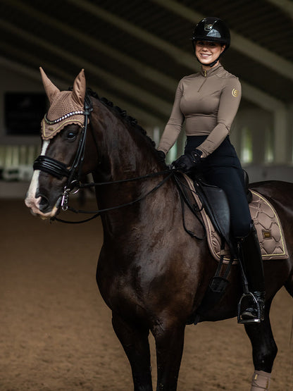 Ear Bonnet Equestrian Stockholm Ear Bonnet Champagne detalle 6