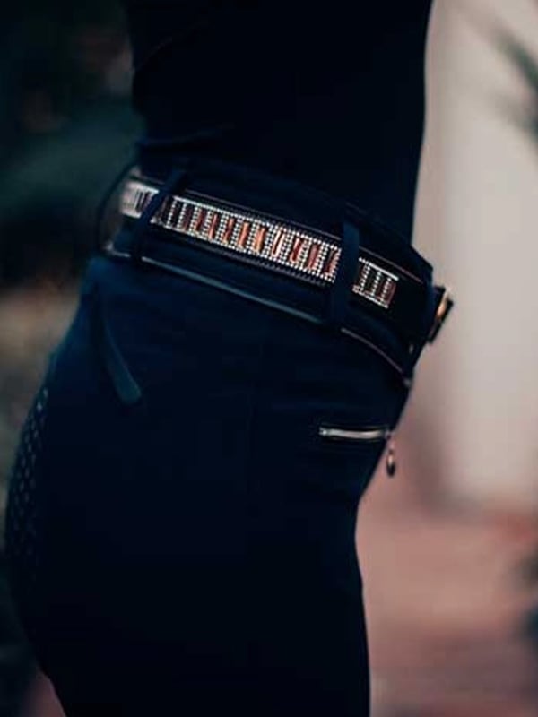 Belt Winner Thin Equestrian Stockholm Belt Winner Brown Thin detalle 2