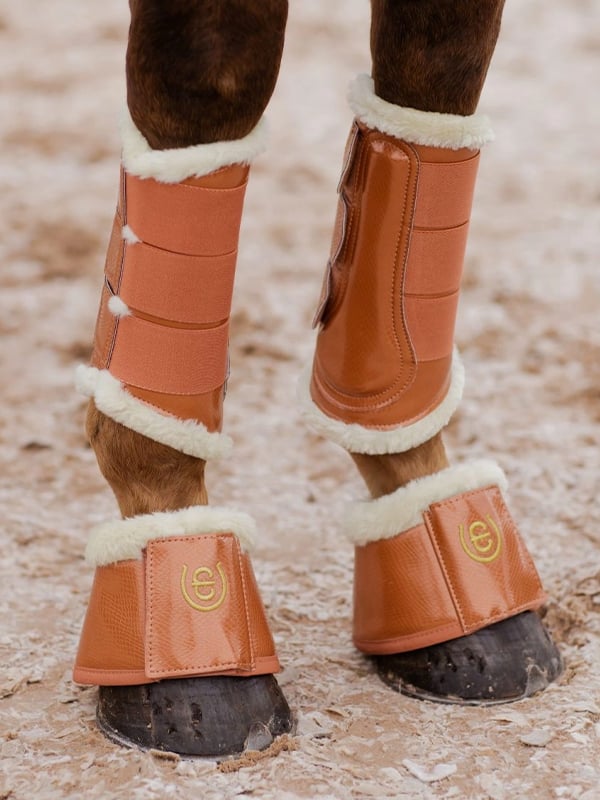 Calzado ecuestre Equestrian Stockholm Bell Boots Bronze Gold detalle 2