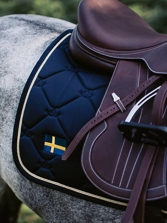 de salto Equestrian Stockholm mantilla de salto Sweden Nation Navy para equitación - vista 2
