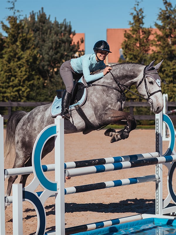 Jump Saddle Pad Original Equestrian Stockholm Jump Saddle Pad Ice Blue Pearl detalle 5