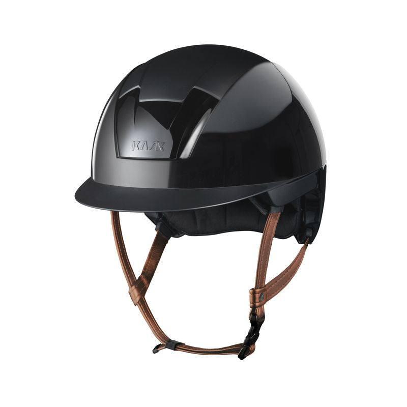 Helmets Kask Riding Helmet Kooki with Brown Chin Strap detalle 2