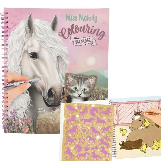 Libro para colorear con lentejuelas Miss melody - vista principal