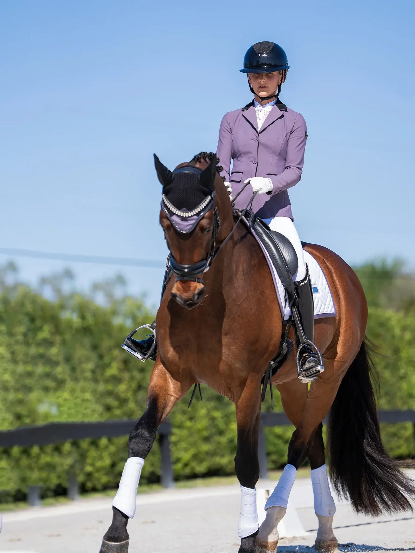 Chaqueta Concurso Classic Violeta Oscuro - Equestrian Stockholm para equitación - vista 4
