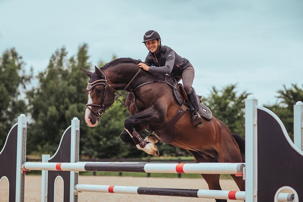 Jump Saddle Pad Equestrian Stockholm Jump Saddle Pad Dark Sky detalle 7