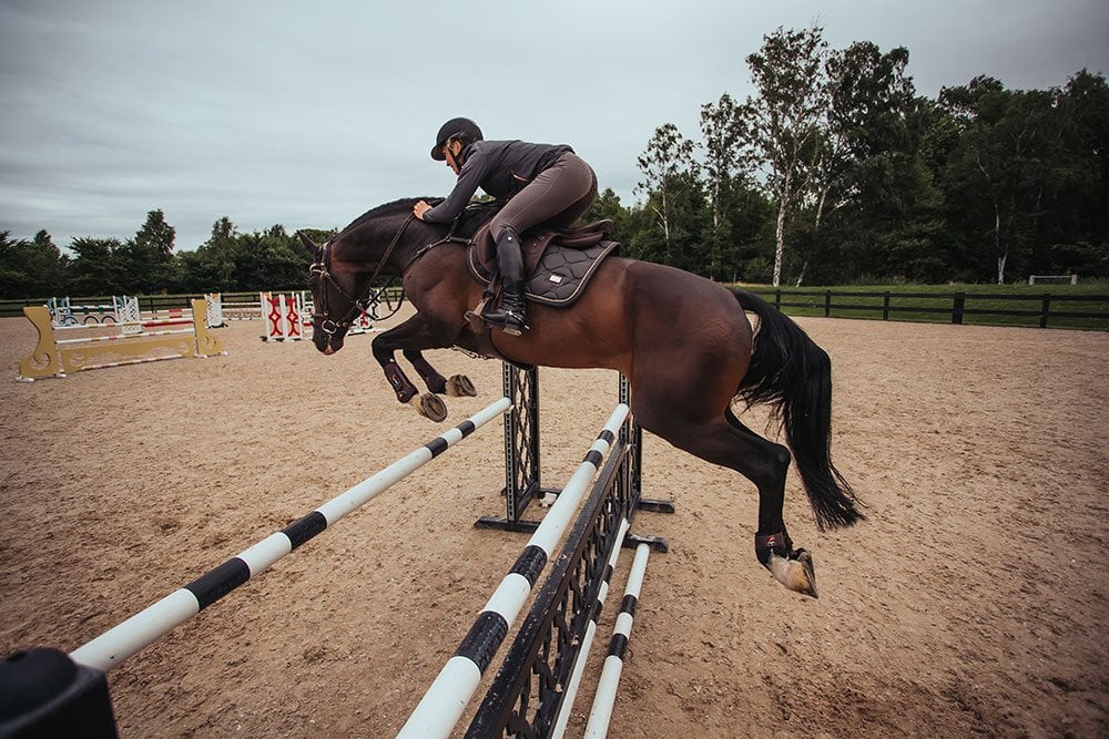 Jump Saddle Pad Equestrian Stockholm Jump Saddle Pad Dark Sky detalle 8
