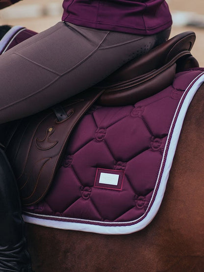 Jump Saddle Pad Original Equestrian Stockholm Jump Saddle Pad Purple White detalle 2