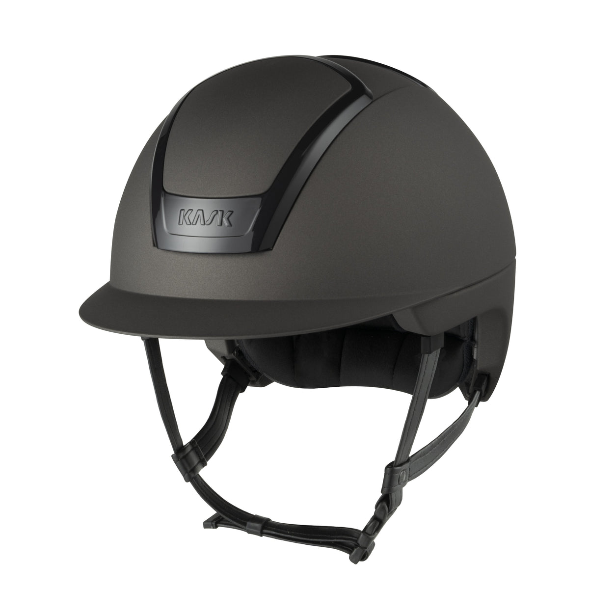 Casco KASK Nemesi Ash Brown, acabado metalizado