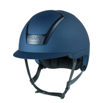 Casco KASK Nemesi Cobalt Blue, acabado metalizado