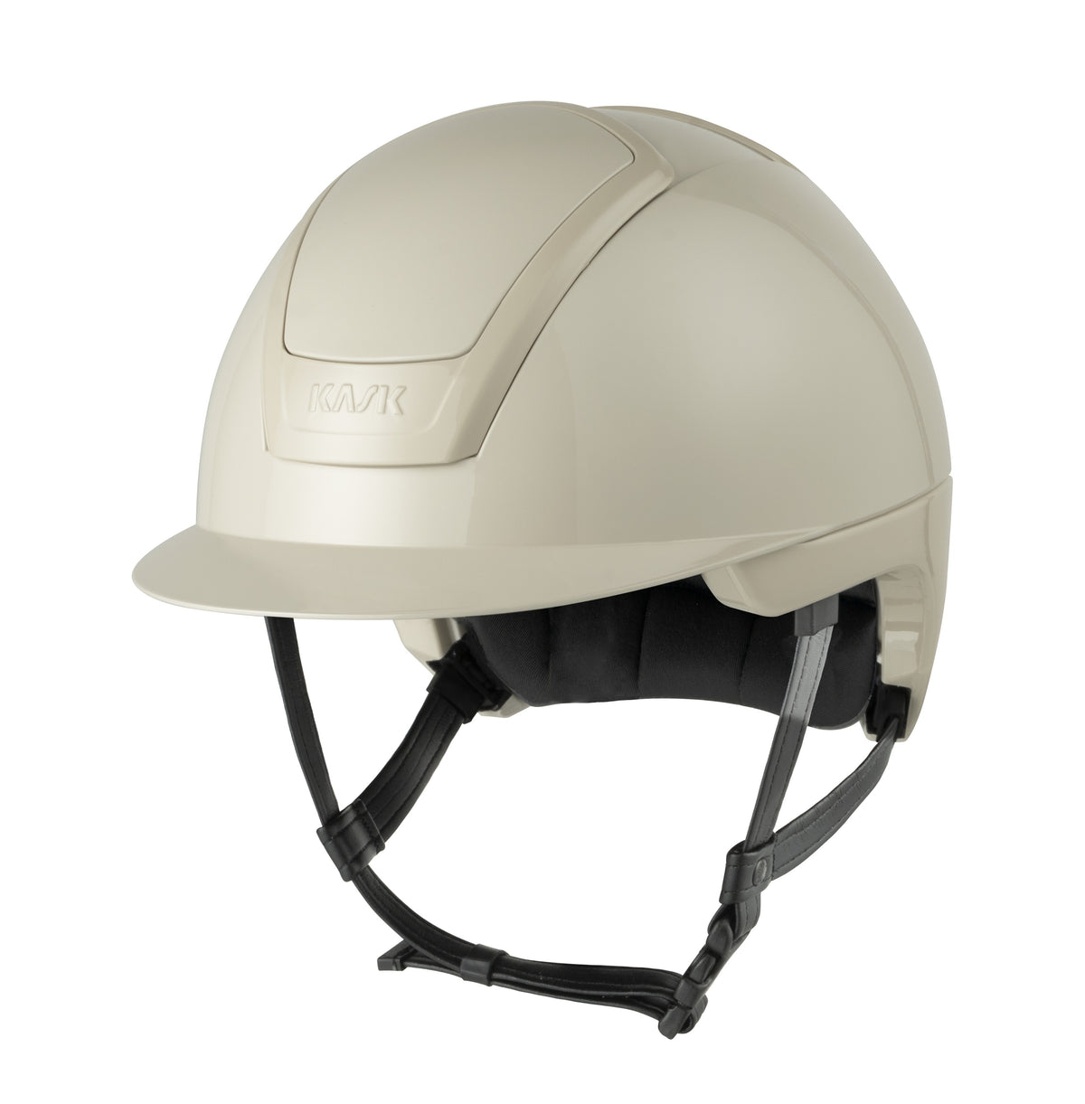 Casco KASK Nemesi Silk Beige, acabado brillante