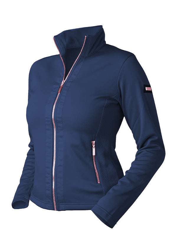 Fleece Jacket Equestrian Stockholm Fleece Jacket Lagoon Blush detalle 2