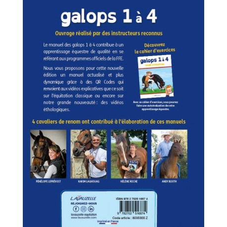 Galops 1 a 4 con vídeos - Lavauzelle