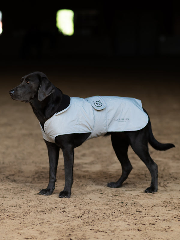 Manta para caballo Equestrian Stockholm Reflective Dog Rug Luminous Black detalle 2