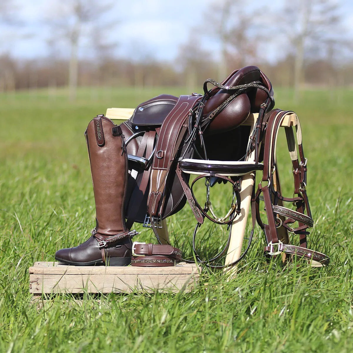 Espuela Spur correas Lupine QHP para equitación - vista 6