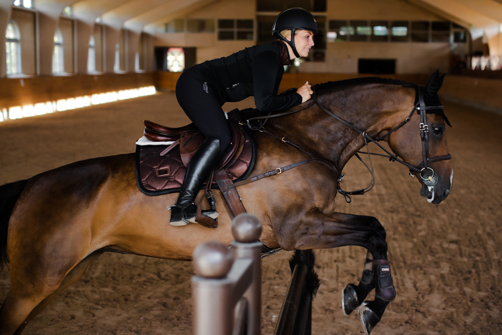 Jump Saddle Pad Glimmer Equestrian Stockholm Jump Saddle Pad Mahogany Glimmer detalle 6