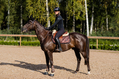 Jump Saddle Pad Glimmer Equestrian Stockholm Jump Saddle Pad Mahogany Glimmer detalle 5