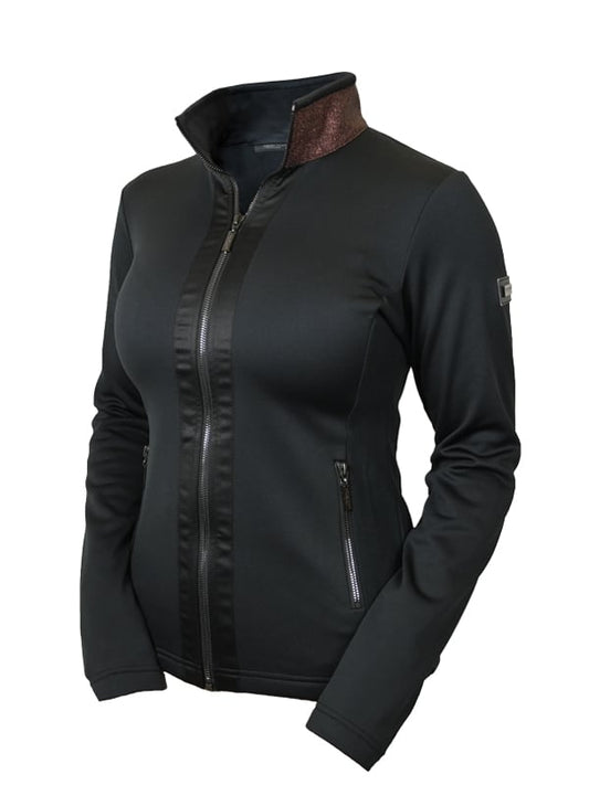 Fleece chaqueta Equestrian Stockholm Fleece chaqueta Mahogany Glimmer para equitación