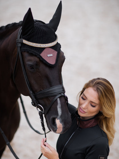 Fleece Jacket Equestrian Stockholm Fleece Jacket Mahogany Glimmer detalle 5