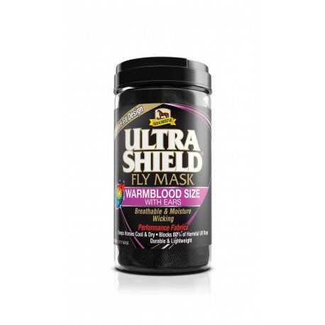 Máscaras antimoscas - UltraShield Flymask, con orejeras - Absorbine