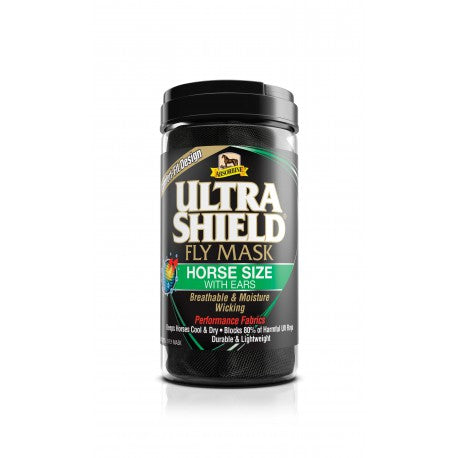 Máscaras antimoscas - UltraShield Flymask, con orejeras - Absorbine