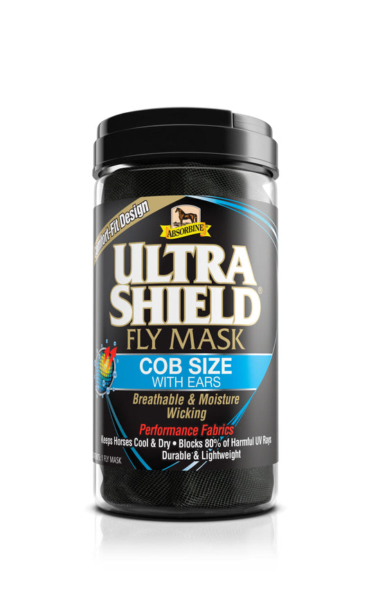 Máscaras antimoscas - UltraShield Flymask, con orejeras - Absorbine