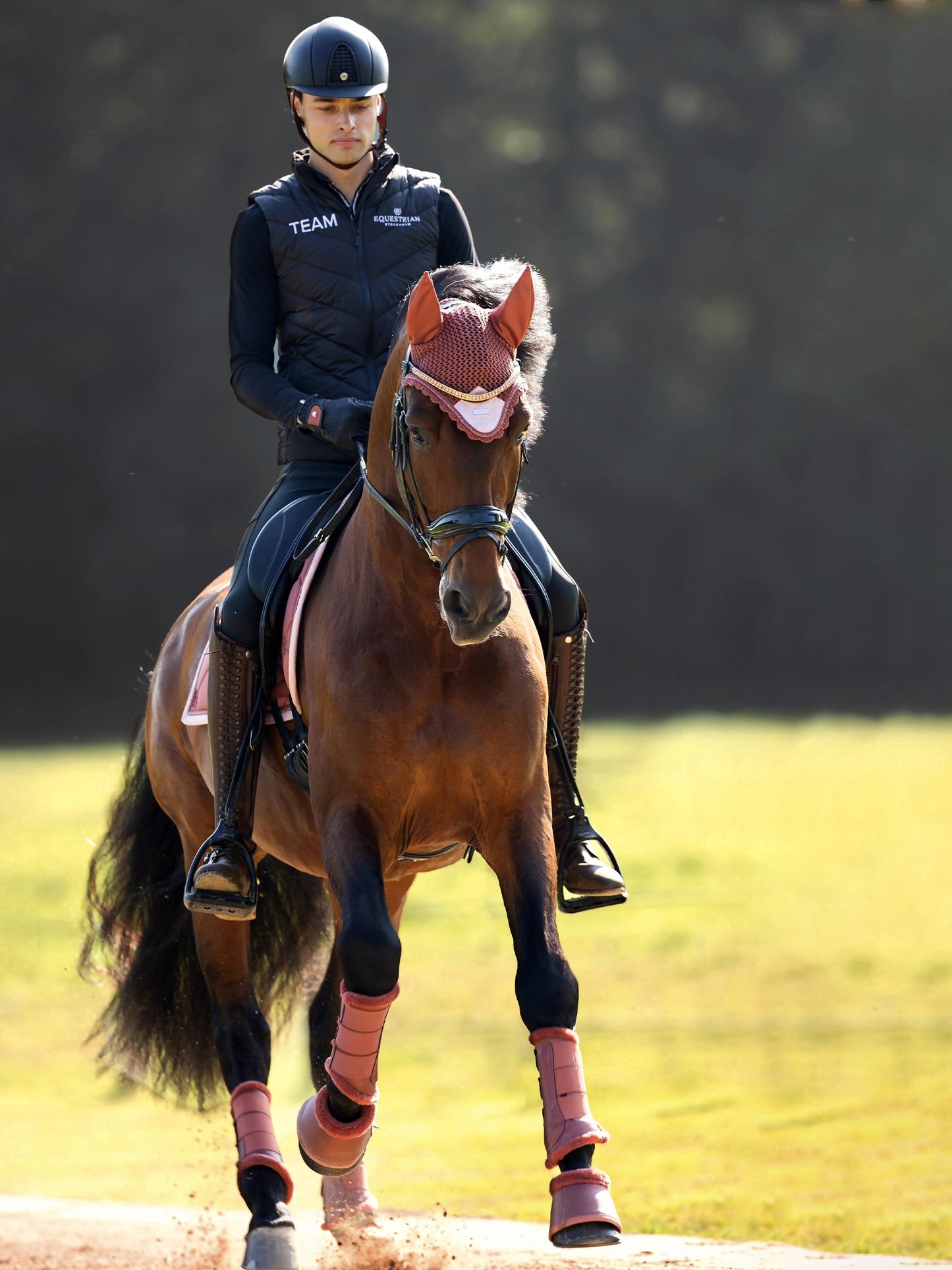 Riding Gloves Motion Equestrian Stockholm Riding Gloves Motion Amber Rose detalle 5