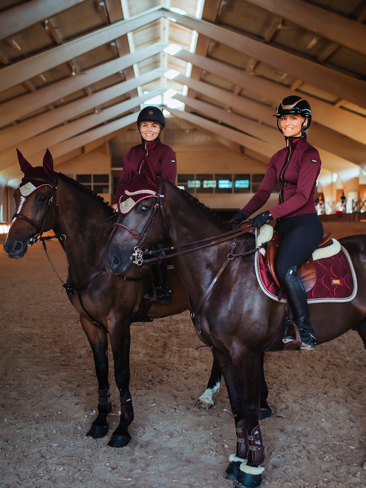 Jump Saddle Pad Crystal Equestrian Stockholm Jump Saddle Pad Crystal Merlot detalle 5