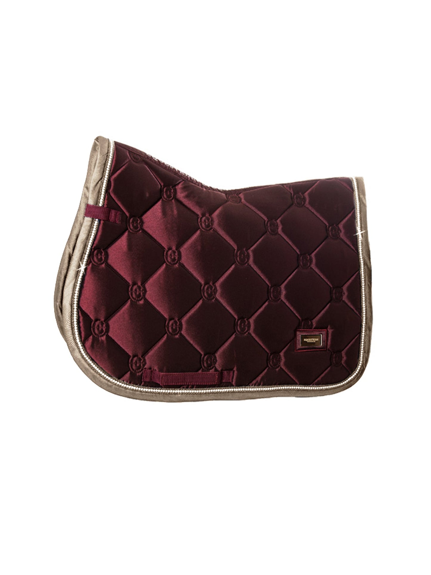 Jump Saddle Pad Crystal Equestrian Stockholm Jump Saddle Pad Crystal Merlot vista principal