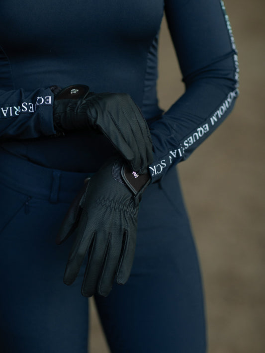 Riding guantes Motion Equestrian Stockholm Riding guantes Motion Black para equitación - vista 2