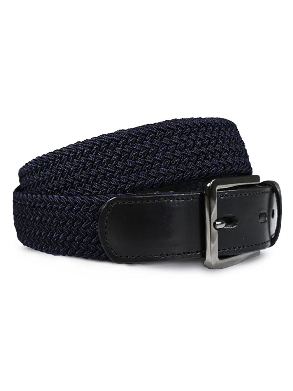 Braided Daily Belt Equestrian Stockholm Daily Braided Belt Midnight Blue vista principal