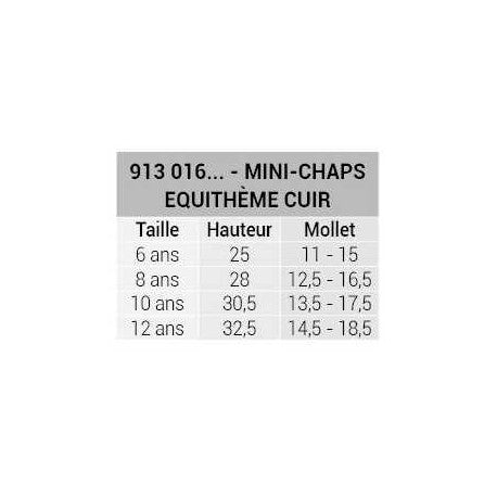 Mini-chaps - Cuir - Equithème - T.Mini