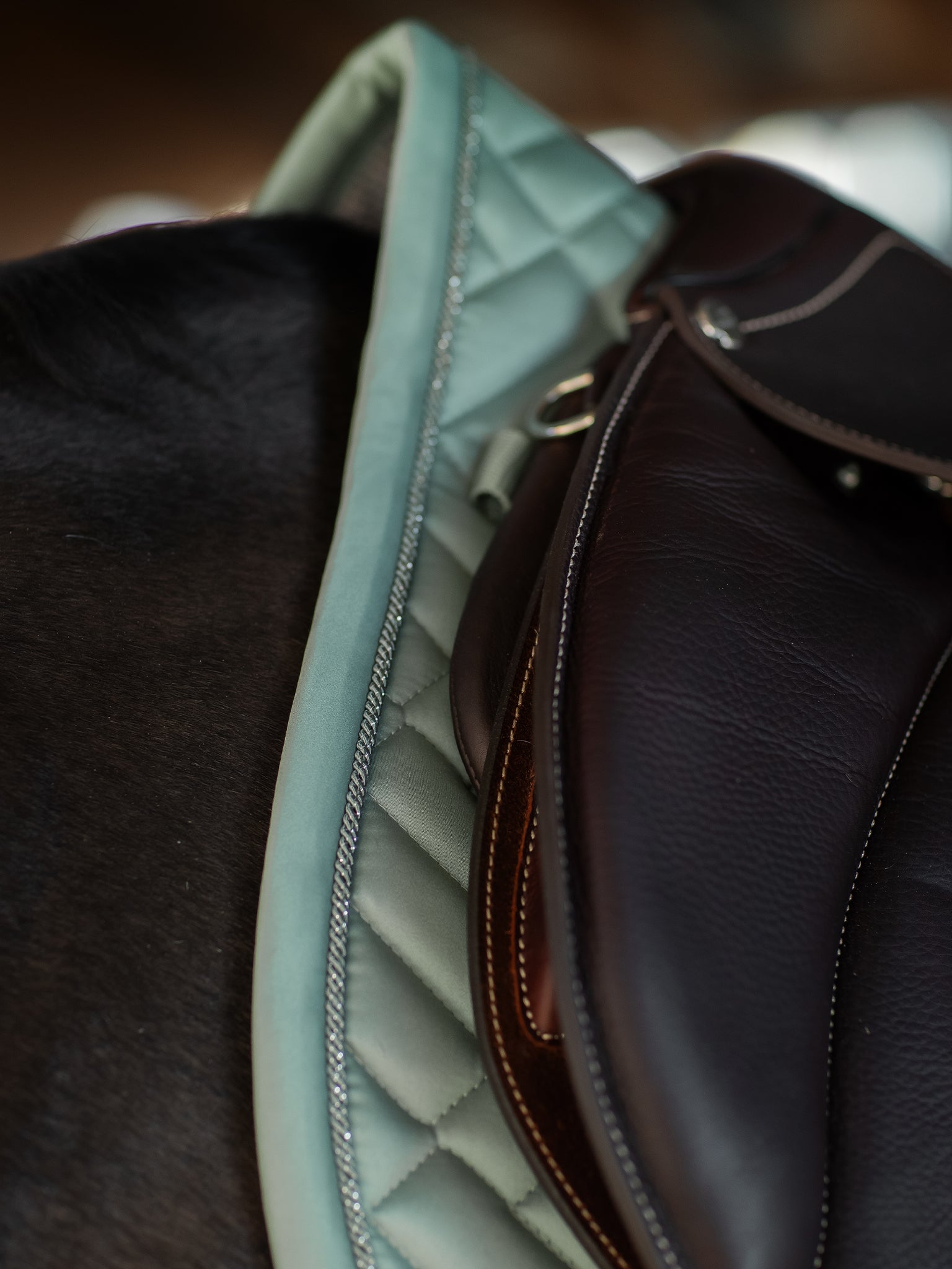 Jump Saddle Pad Modern Equestrian Stockholm Jump Saddle Pad Modern Mint Green detalle 6