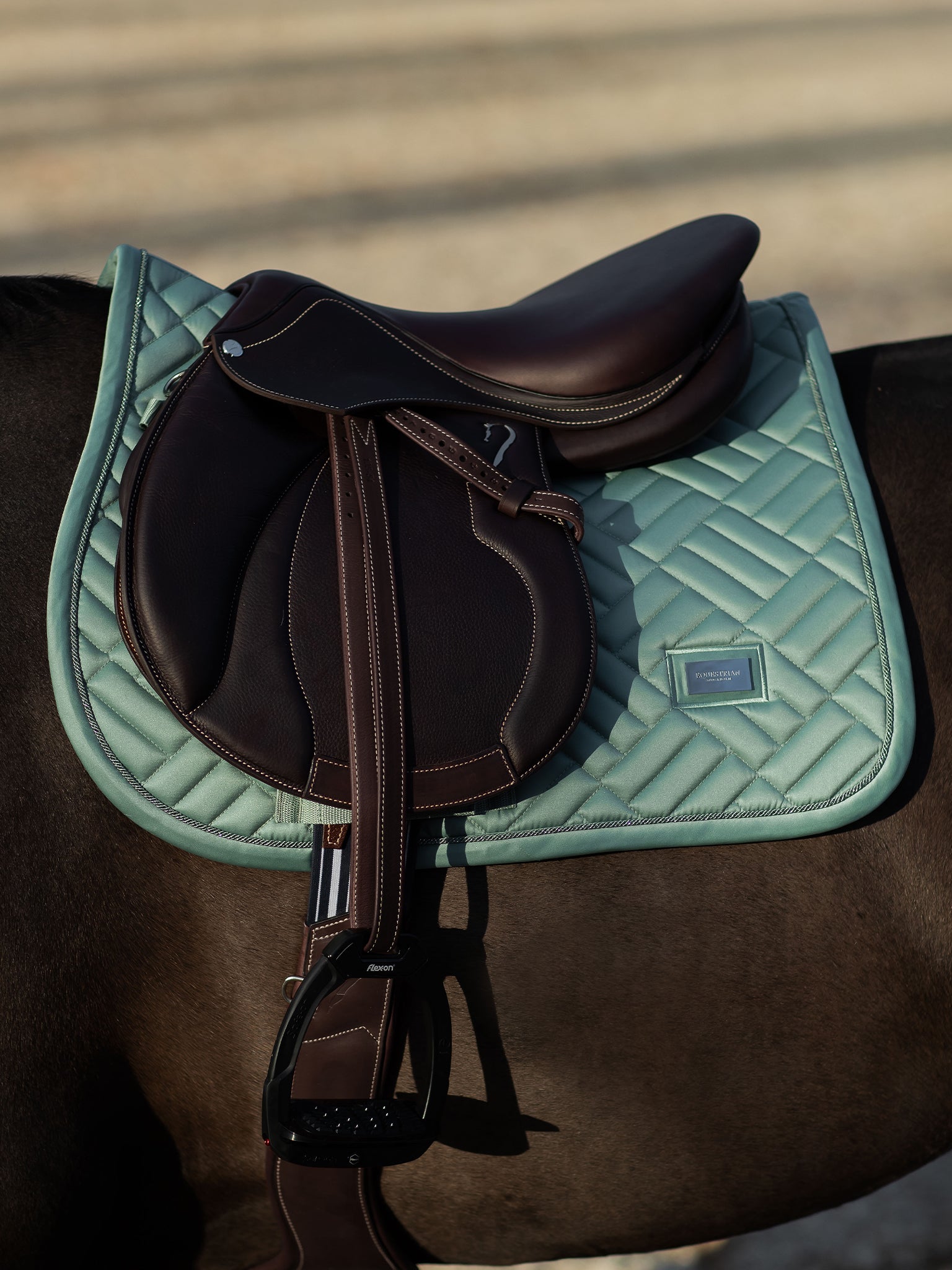Jump Saddle Pad Modern Equestrian Stockholm Jump Saddle Pad Modern Mint Green detalle 7