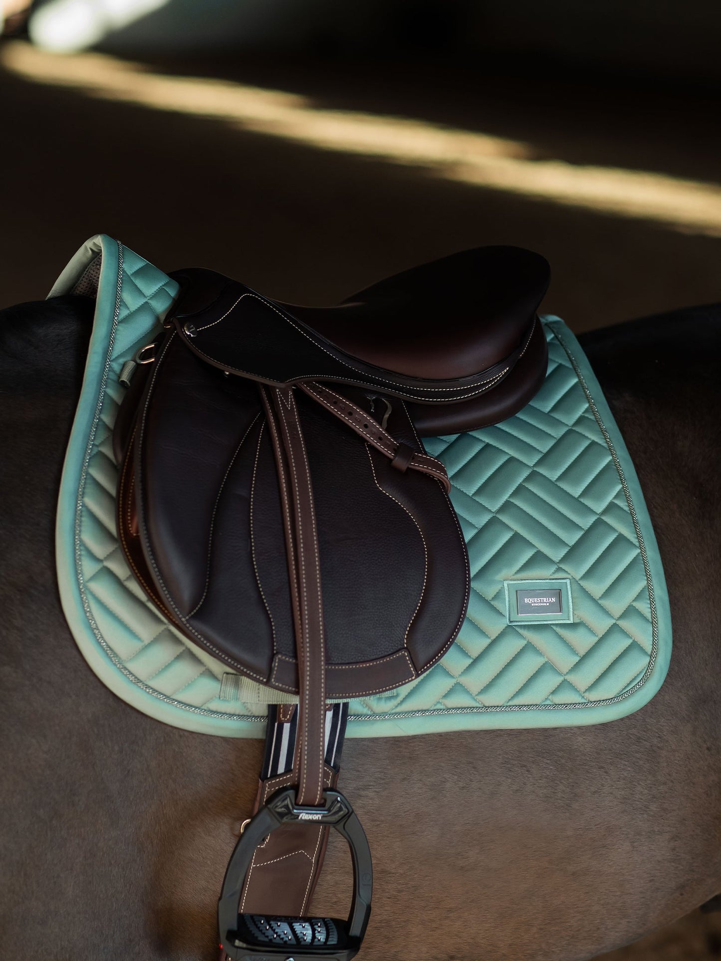 Jump Saddle Pad Modern Equestrian Stockholm Jump Saddle Pad Modern Mint Green detalle 8