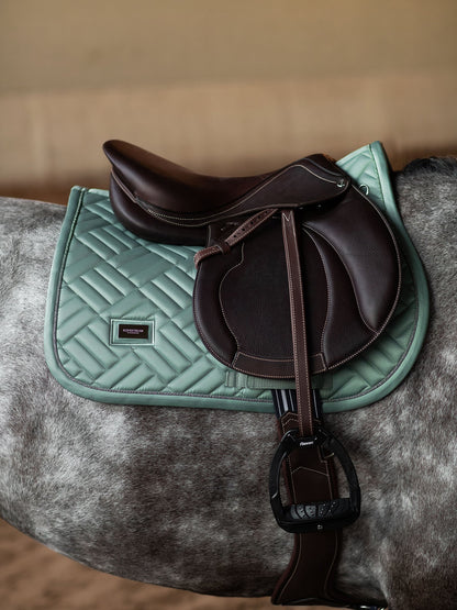 Jump Saddle Pad Modern Equestrian Stockholm Jump Saddle Pad Modern Mint Green detalle 2