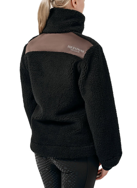Teddy Fleece chaqueta Equestrian Stockholm Teddy Fleece chaqueta Modern Mocha para equitación - vista 2