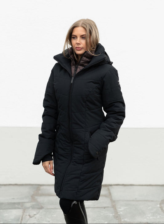 Denali invierno chaqueta Equestrian Stockholm Denali invierno chaqueta Black Mocha para invierno - vista 2