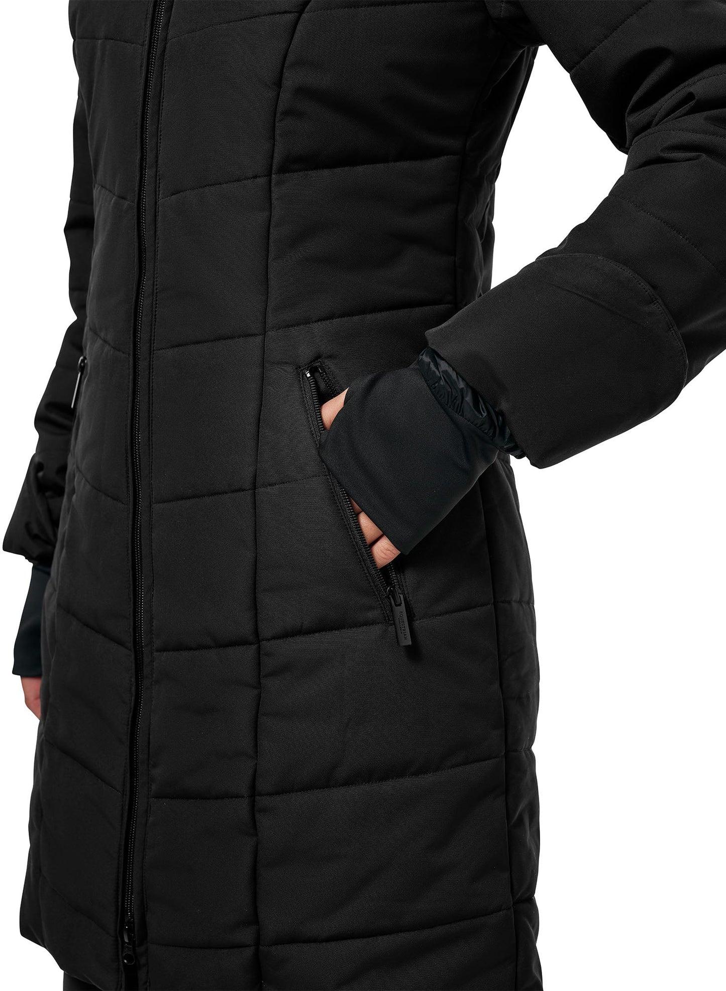 Denali Winter Jacket Equestrian Stockholm Denali Winter Jacket Black Mocha detalle 3