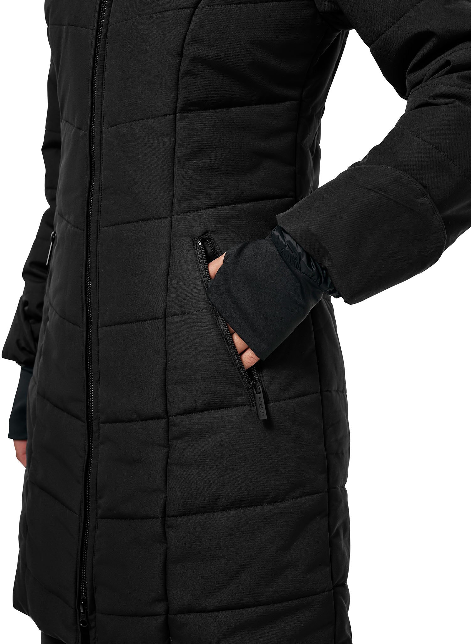 Denali Winter Jacket Equestrian Stockholm Denali Winter Jacket Black Mocha detalle 3