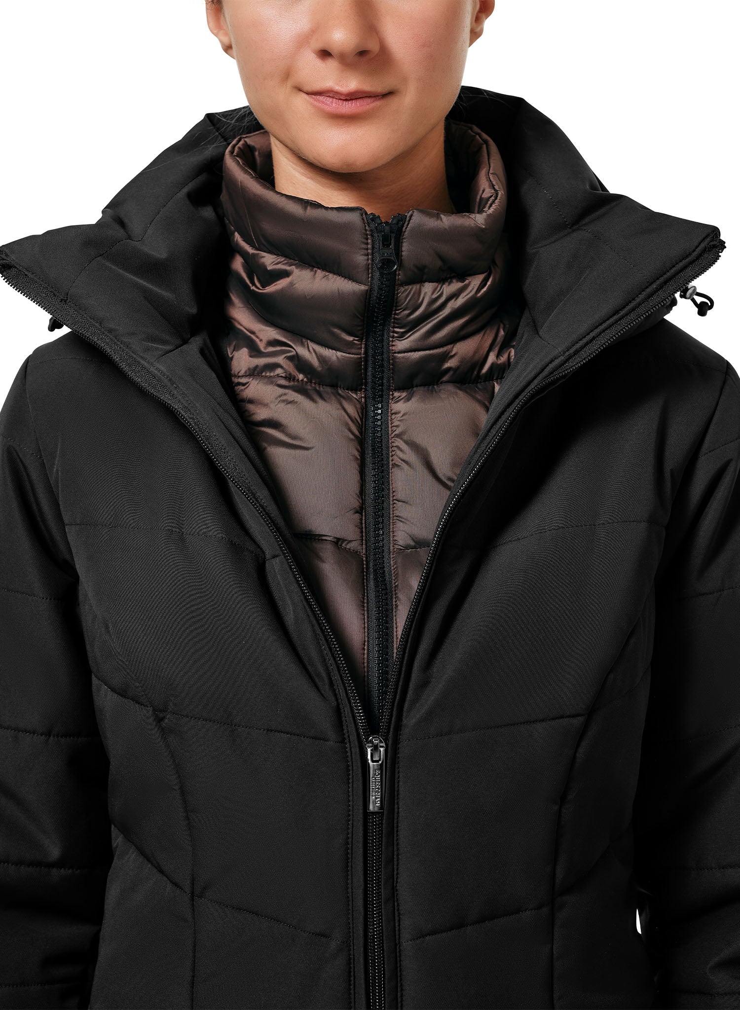 Denali Winter Jacket Equestrian Stockholm Denali Winter Jacket Black Mocha detalle 5