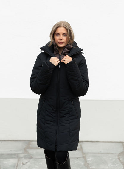 Denali Winter Jacket Equestrian Stockholm Denali Winter Jacket Black Mocha detalle 6