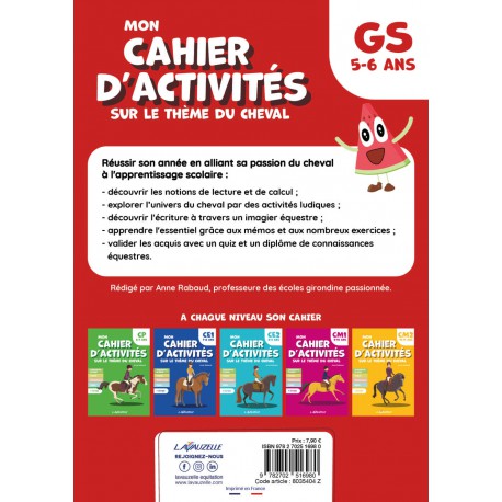 Mon Cahier d'Activités - Niveau Grande section - Lavauzelle - T.039
