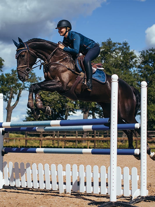 de salto Original Equestrian Stockholm mantilla de salto Monaco Blue para equitación - vista 2