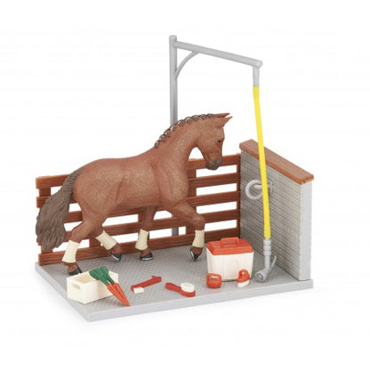 Box de lavado para caballos y sus accesorios - Papo