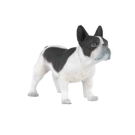 Bulldog francés blanco y negro - Papo