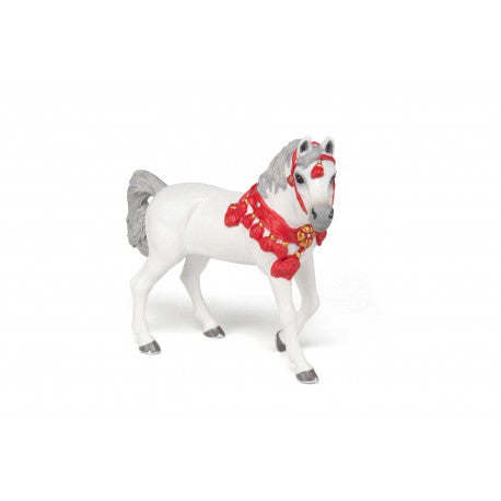 Accesorio ecuestre Caballo árabe blanco con vestido de desfile - Papo para equitación - vista 3