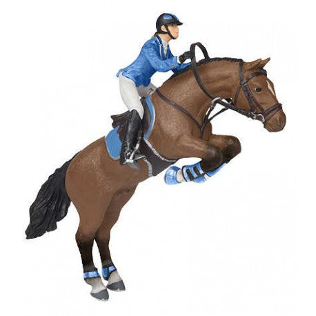 Caballo de salto con amazona - Papo - Papo