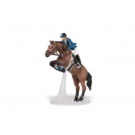Caballo de salto y jinete - Papo