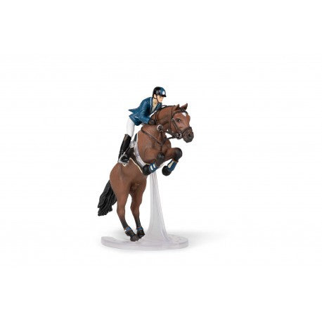 Caballo de salto y jinete - Papo